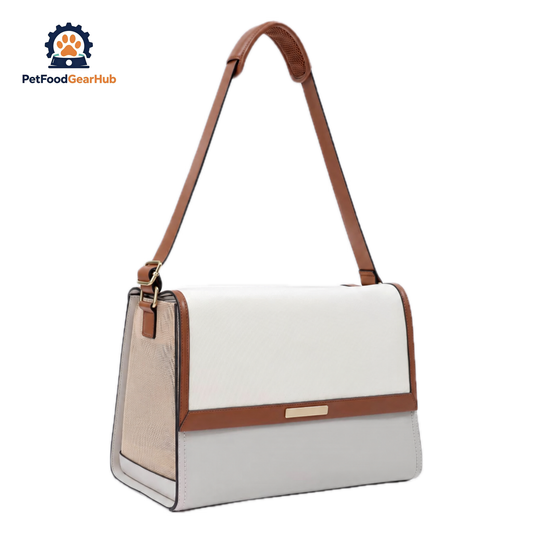 PetFoodGearHub Designer Cat Carrier | Stylish Cat Shoulder Bag | PetFoodGearHub