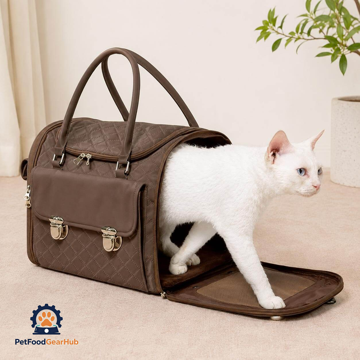 PetFoodGearHub Romy Airline Cat Carrier with Side Entry for Cats | PetFoodGearHub