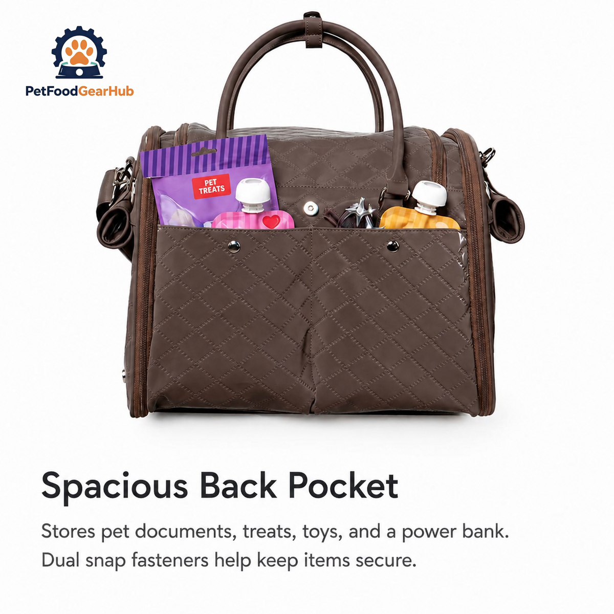 PetFoodGearHub Romy Airline Cat Carrier with Spacious Back Pocket | PetFoodGearHub