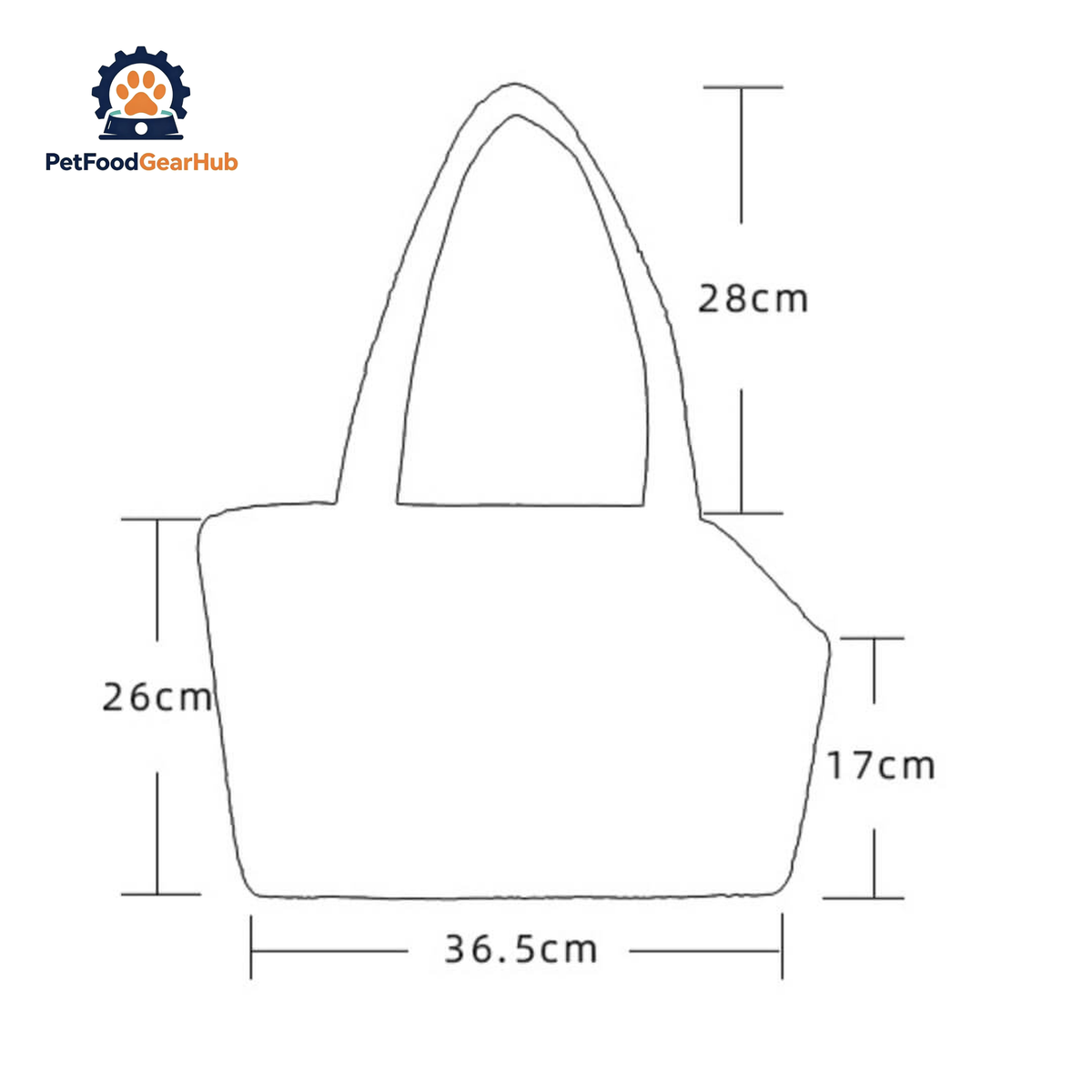 PetFoodGearHub Cat Shoulder Bag Dimensions | PetFoodGearHub
