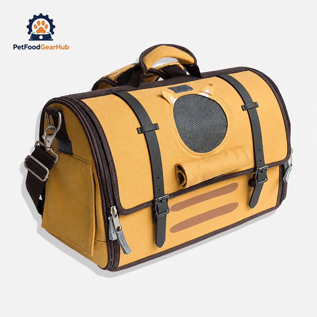 PetFoodGearHub Cat Duffle Bag Backpack | Cat Travel Carrier | PetFoodGearHub