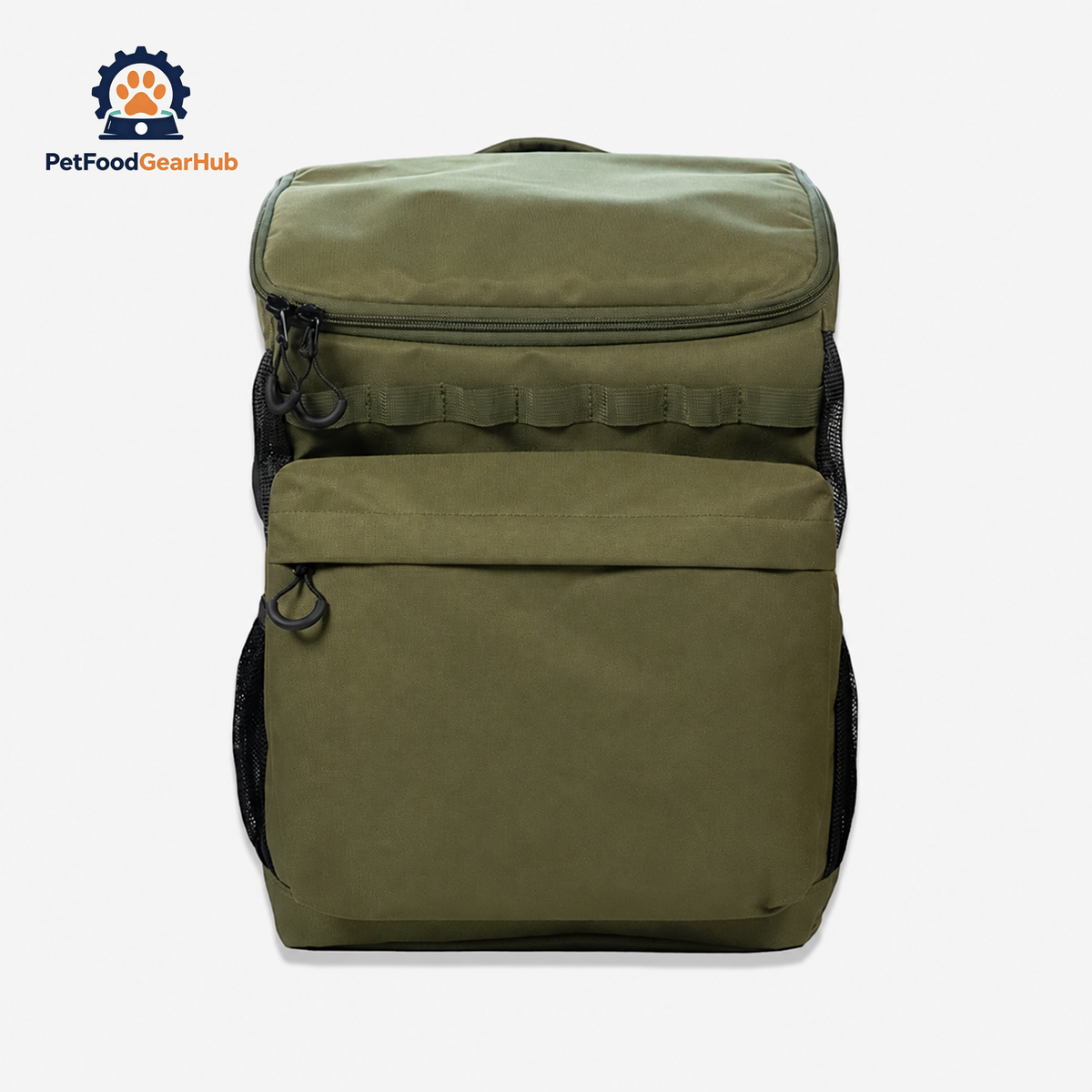 Outdoor Stylish Cat Backpack with Litter Tray in Green | PetFoodGearHub
