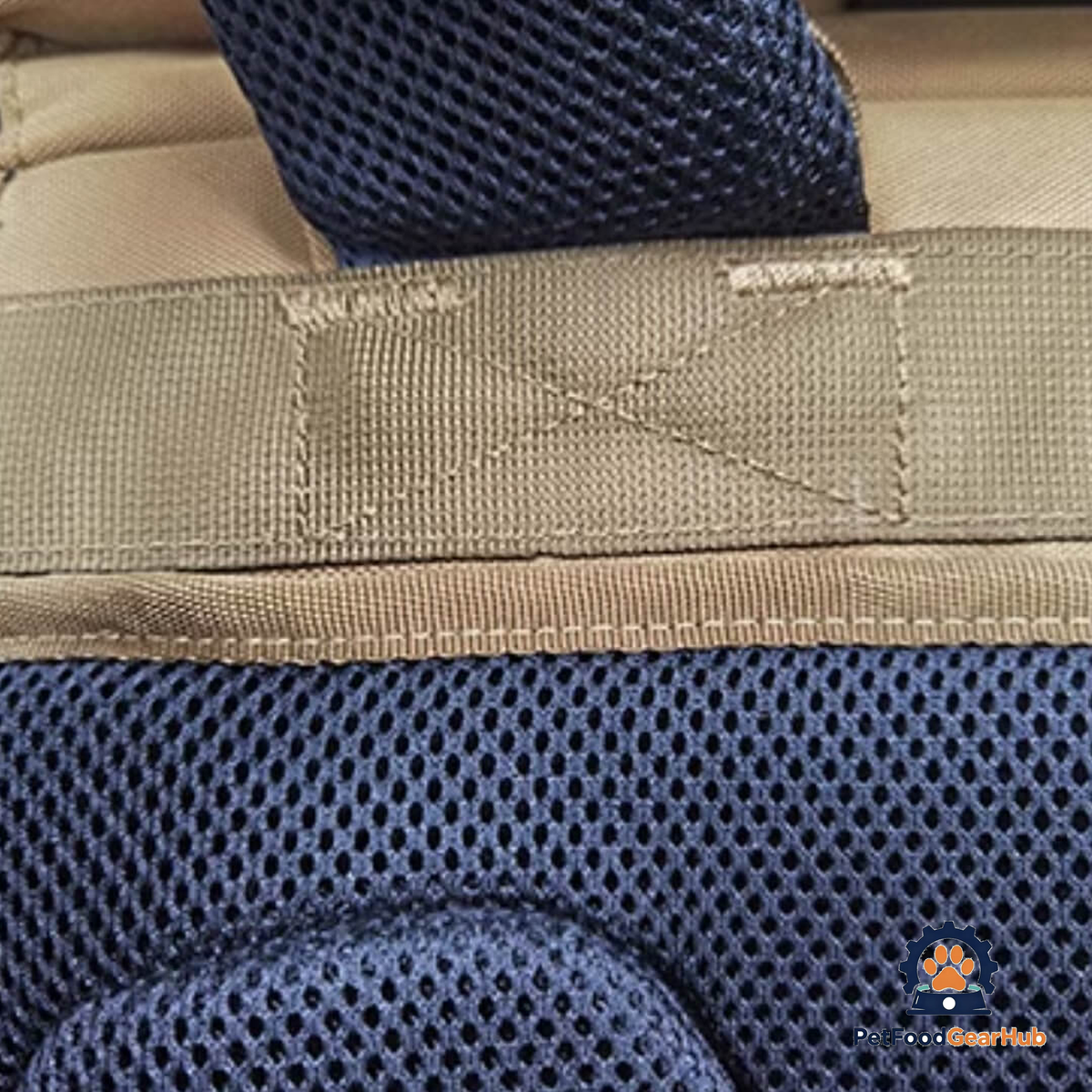 Back Panel of an Outdoor Cat Backpack | PetFoodGearHub