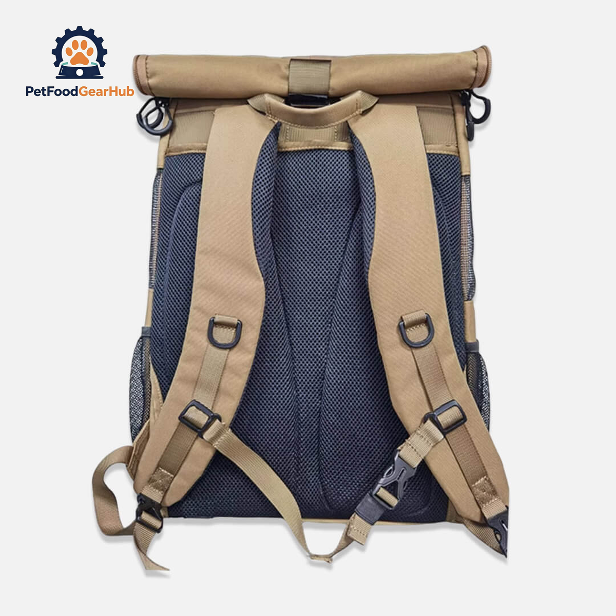 Back of an Outdoor Cat Backpack | PetFoodGearHub