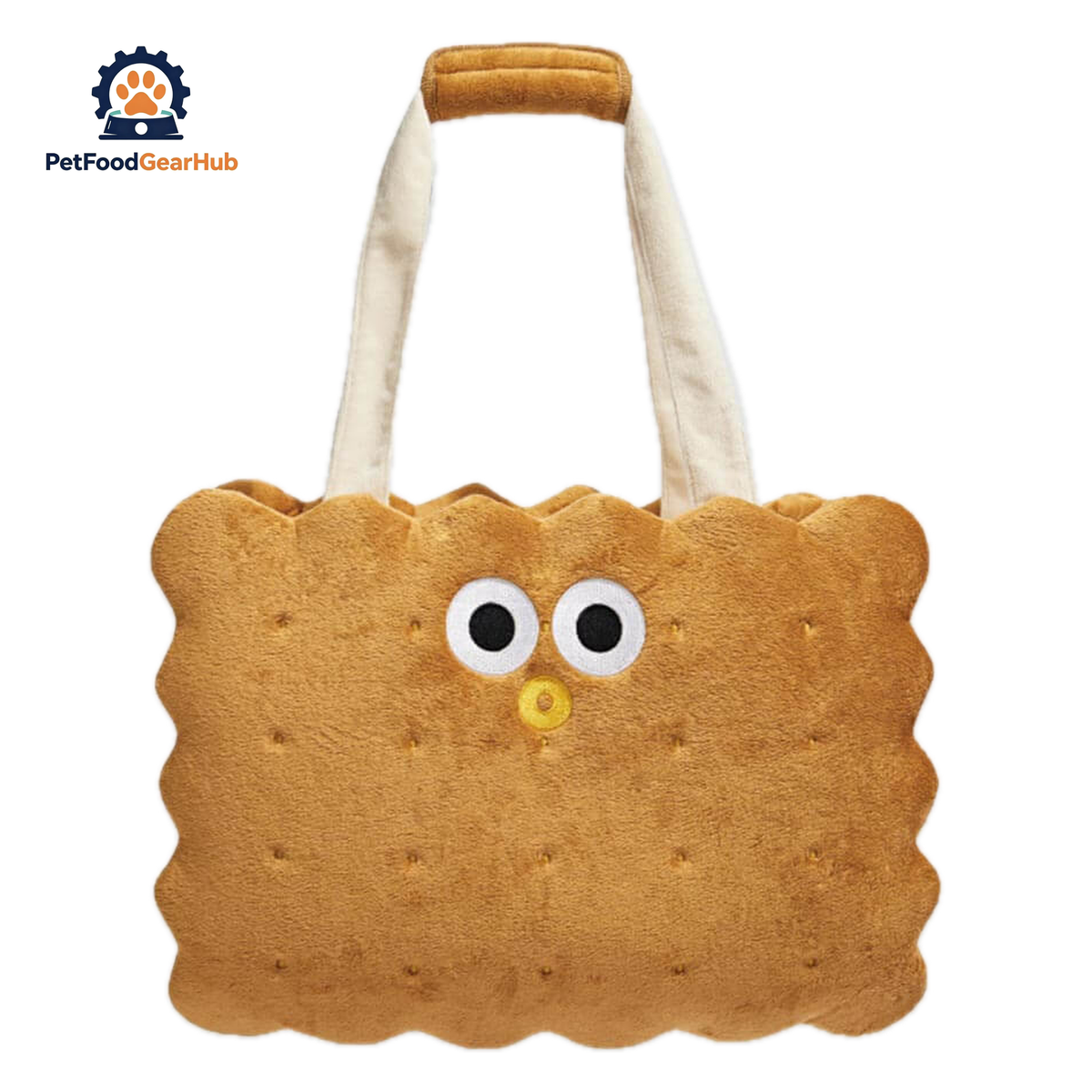 Cookie-Shaped Cat Carrier Front View | PetFoodGearHub