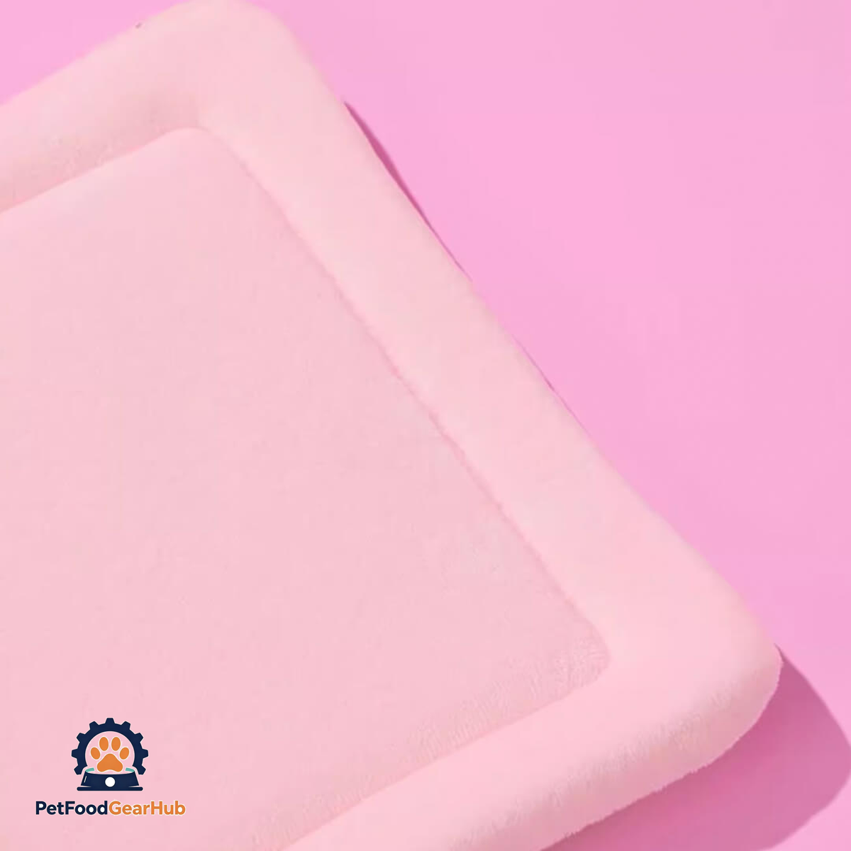 Bottom Pad of PetFoodGearHub Pink Clear Hard Cat Carrier | PetFoodGearHub