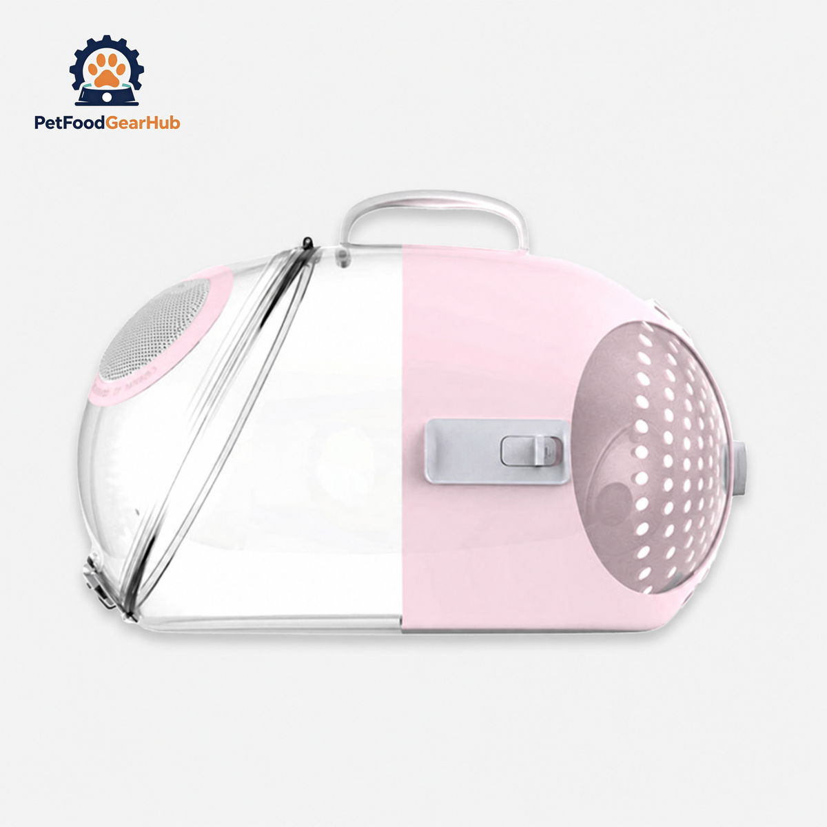 Pink PetFoodGearHub Capsule Cat Carrier | PetFoodGearHub