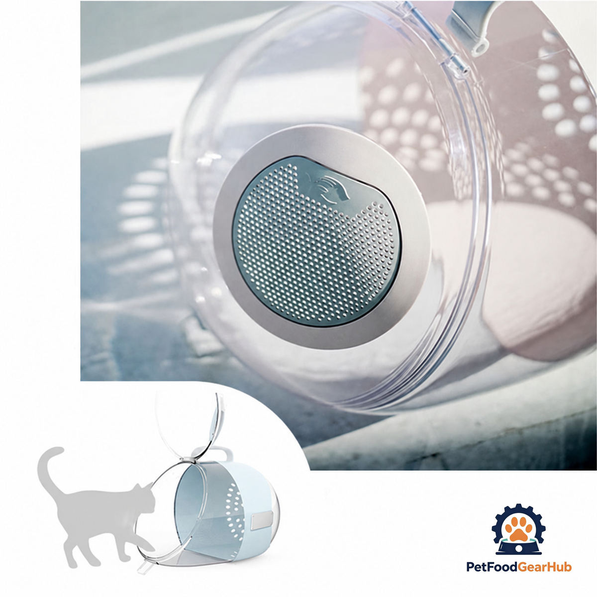 Ventilation Holes on PetFoodGearHub Capsule Cat Carrier | PetFoodGearHub