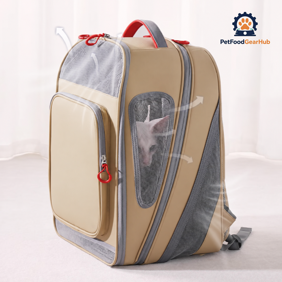 Cat Inside Mesh Expandable Cat Backpack | PetFoodGearHub