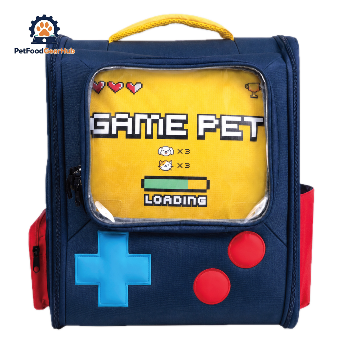 PetFoodGearHub Gameboy Expandable Cat Backpack | Pet Travel Carrier | PetFoodGearHub