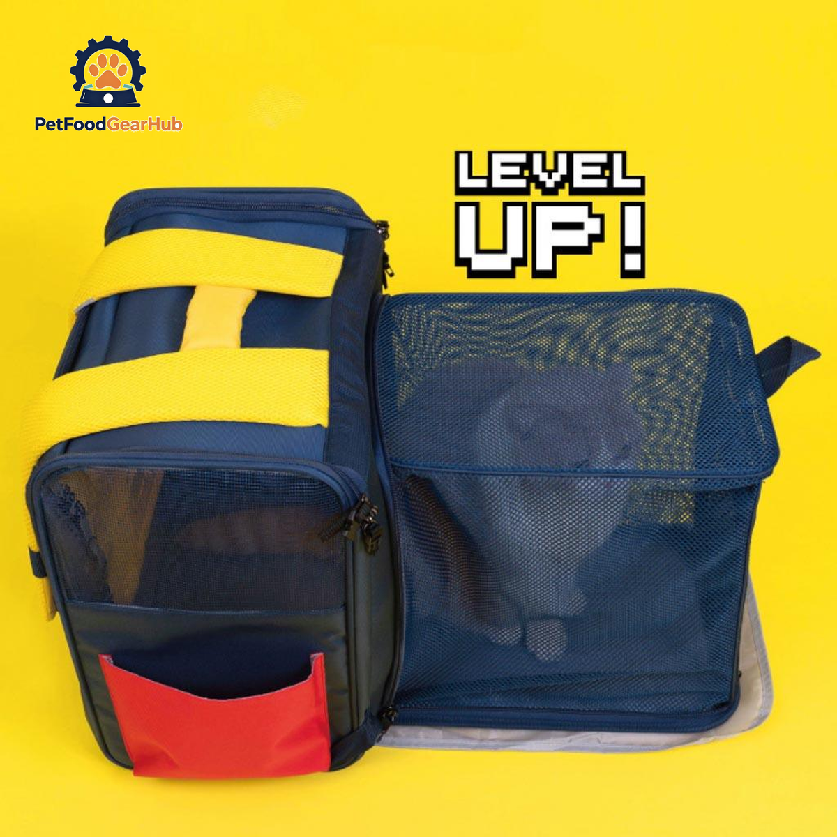 PetFoodGearHub Gameboy Expandable Cat Backpack | Cat Travel Bag | PetFoodGearHub