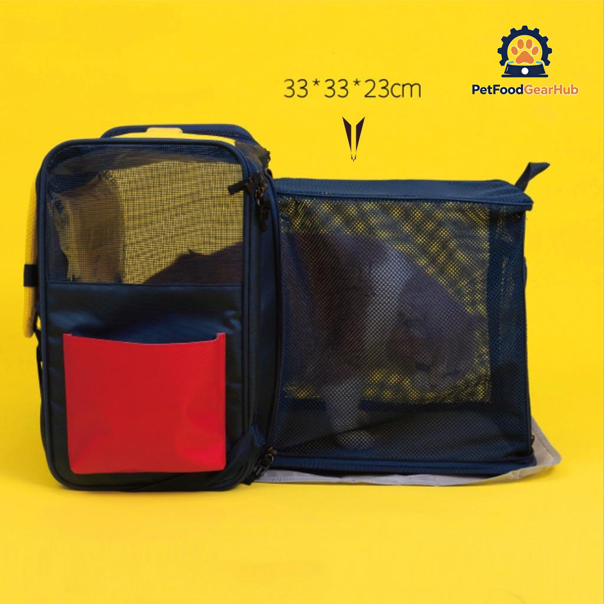 PetFoodGearHub Gameboy Expandable Cat Backpack | Cat Travel Carrier | PetFoodGearHub