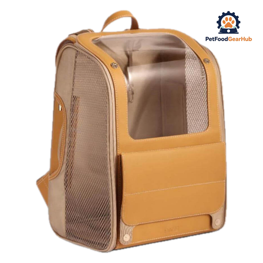 Floof Voyager Cat Traveling Backpack | Clear Cat Backpack for Carrying Cat | PetFoodGearHub