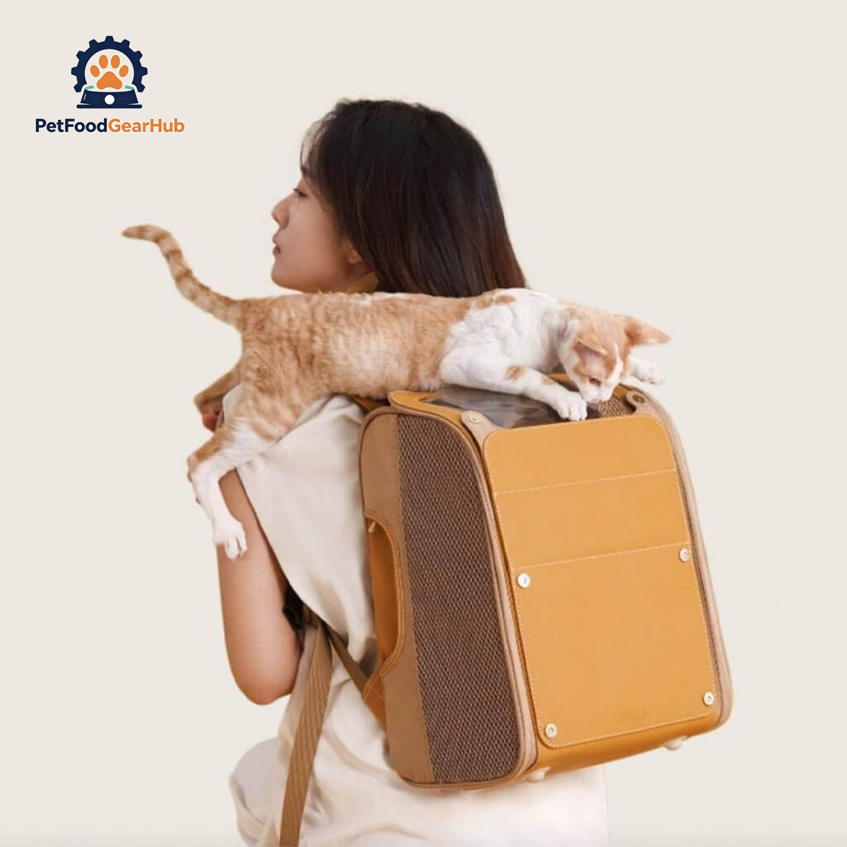 Floof Voyager Top Load Cat Carrier for Travel  | Cat Traveling Backpack | PetFoodGearHub