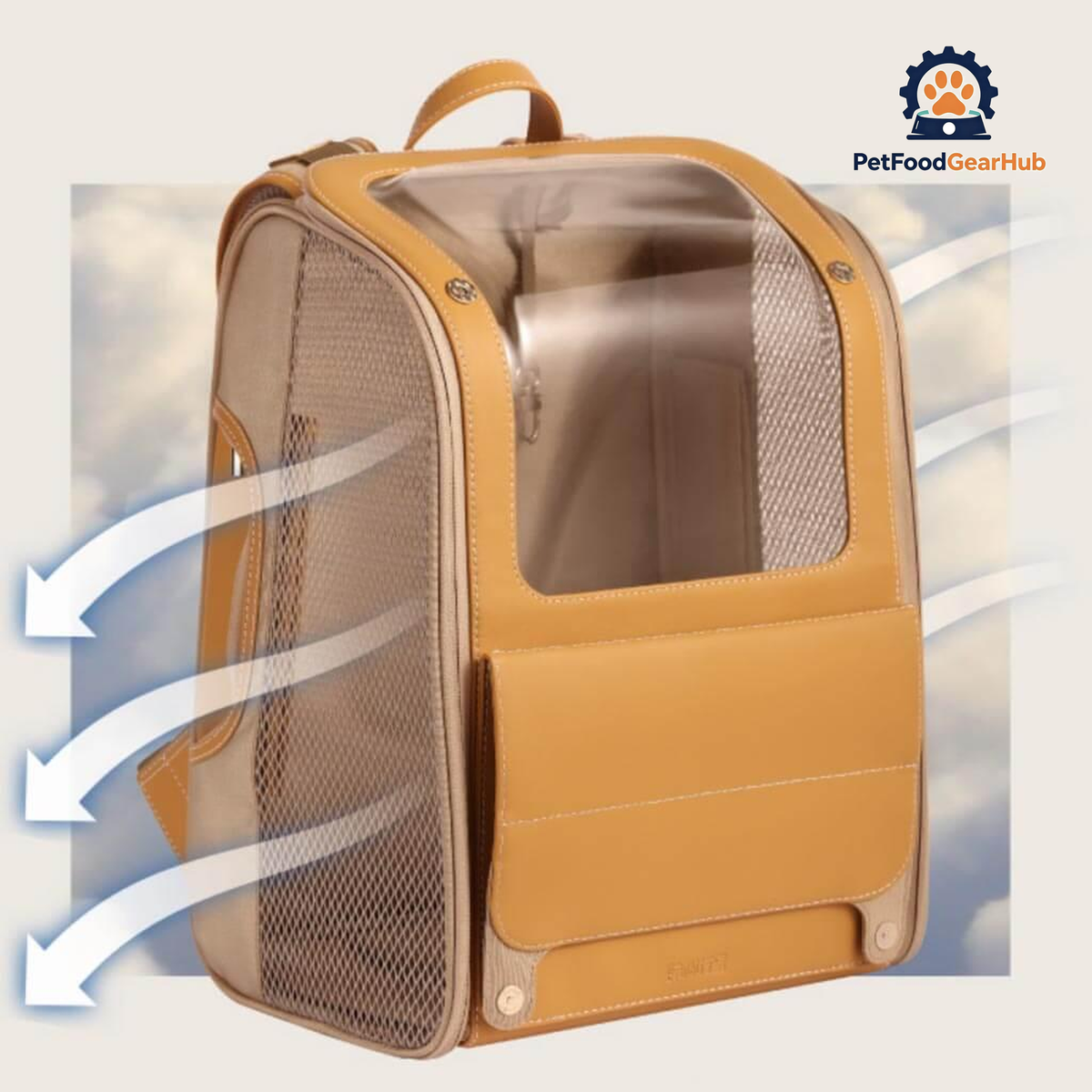 Floof Voyager Breathable Cat Traveling Backpack | Clear Cat Backpack | PetFoodGearHub