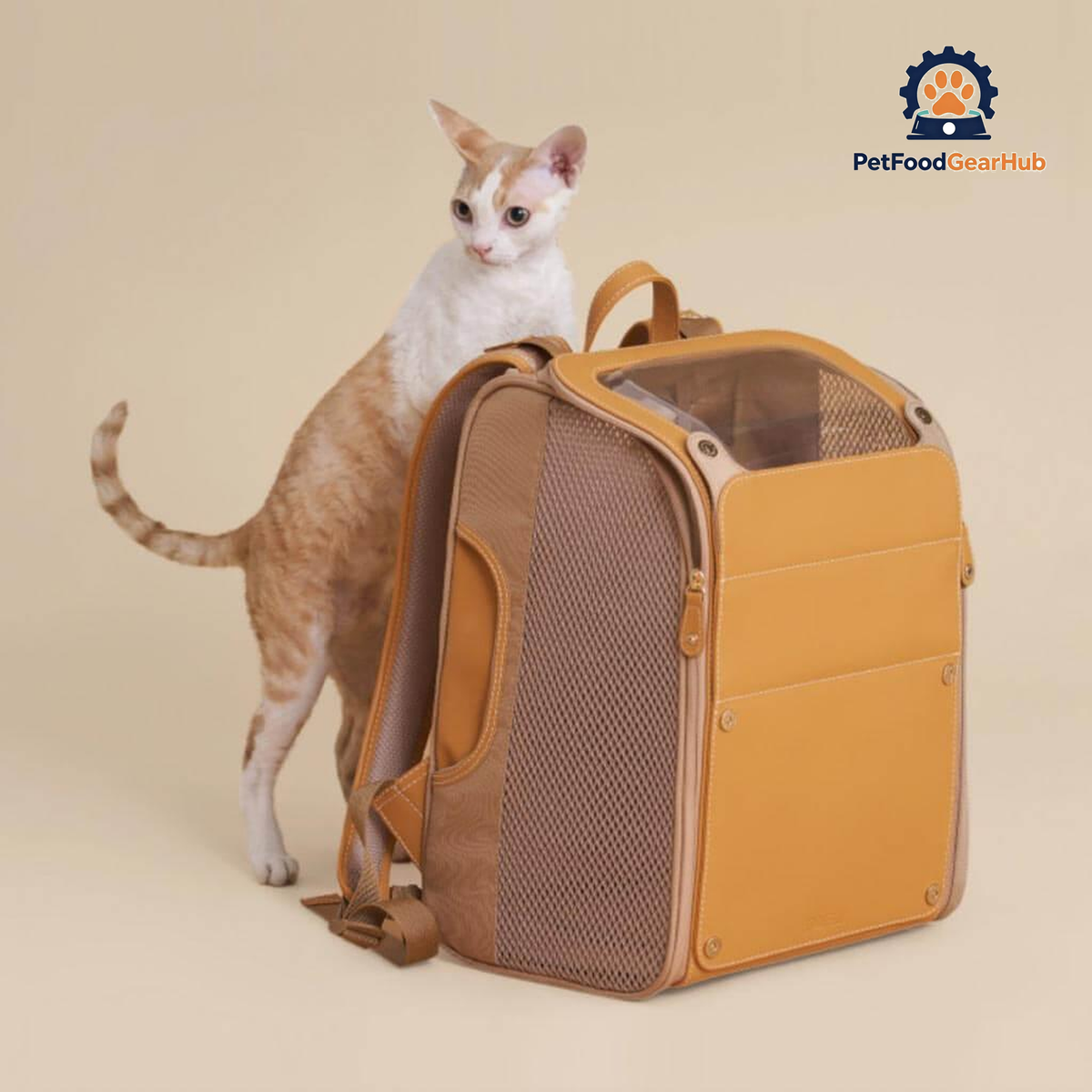 Floof Voyager Cat Backpack | Cat with Backpack for Carrying Cat | PetFoodGearHub