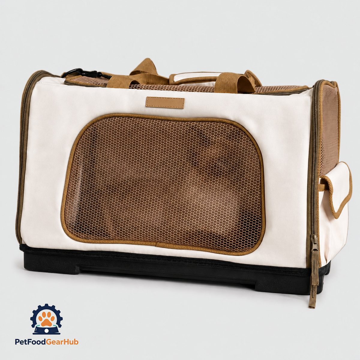 PetFoodGearHub Cat Duffle Travel Carrier with Front Mesh Panel | PetFoodGearHub