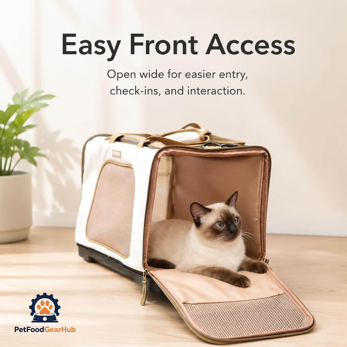 PetFoodGearHub Cat Duffle Travel Carrier with Easy Front Access | PetFoodGearHub