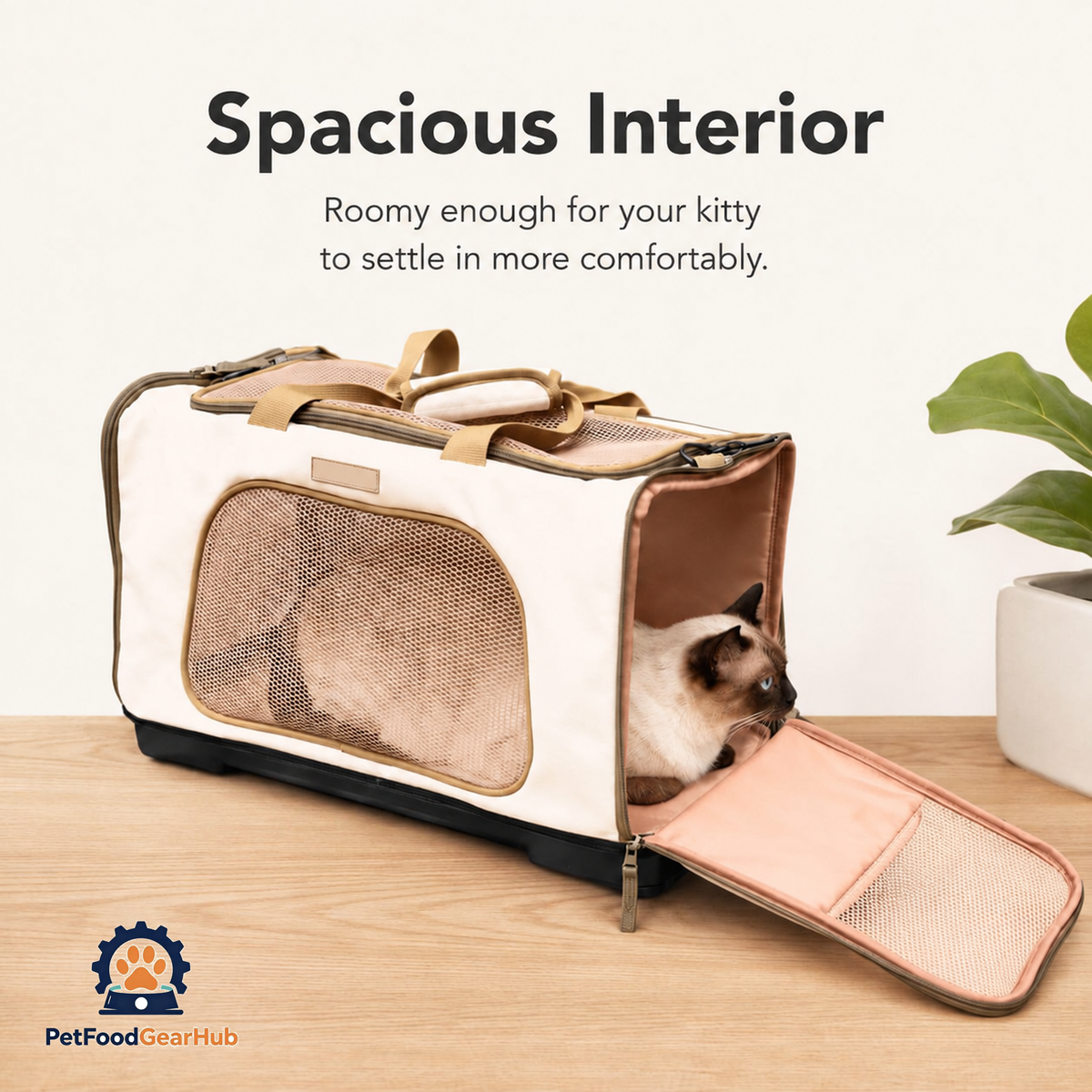 PetFoodGearHub Cat Duffle Travel Carrier with Spacious Interior | PetFoodGearHub