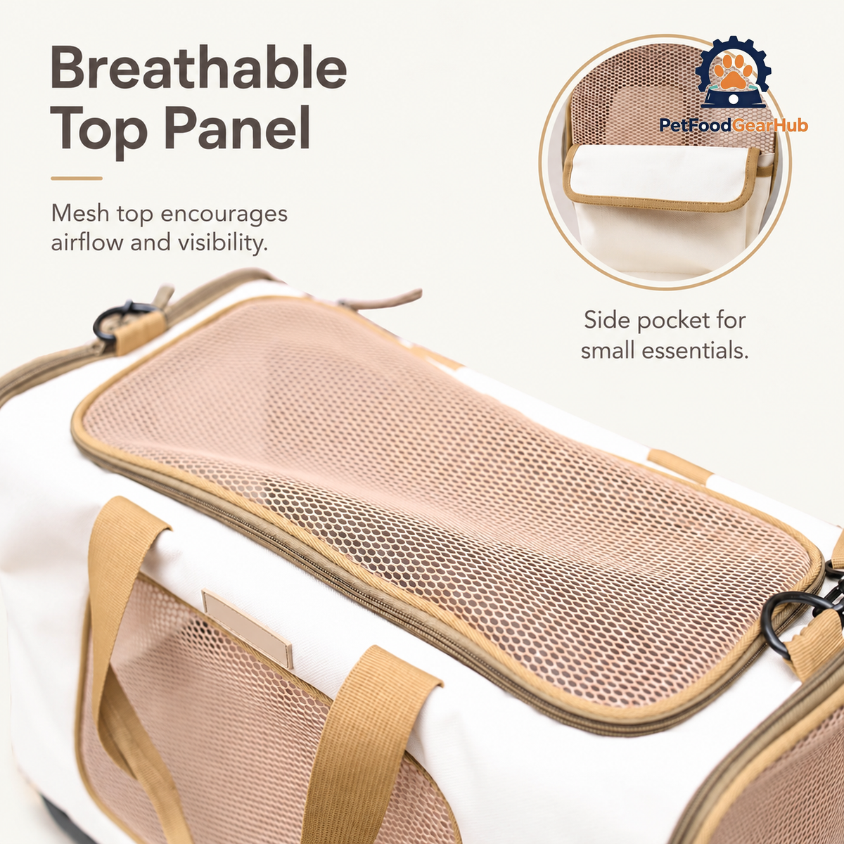 PetFoodGearHub Cat Duffle Travel Carrier with Breathable Top Panel | PetFoodGearHub