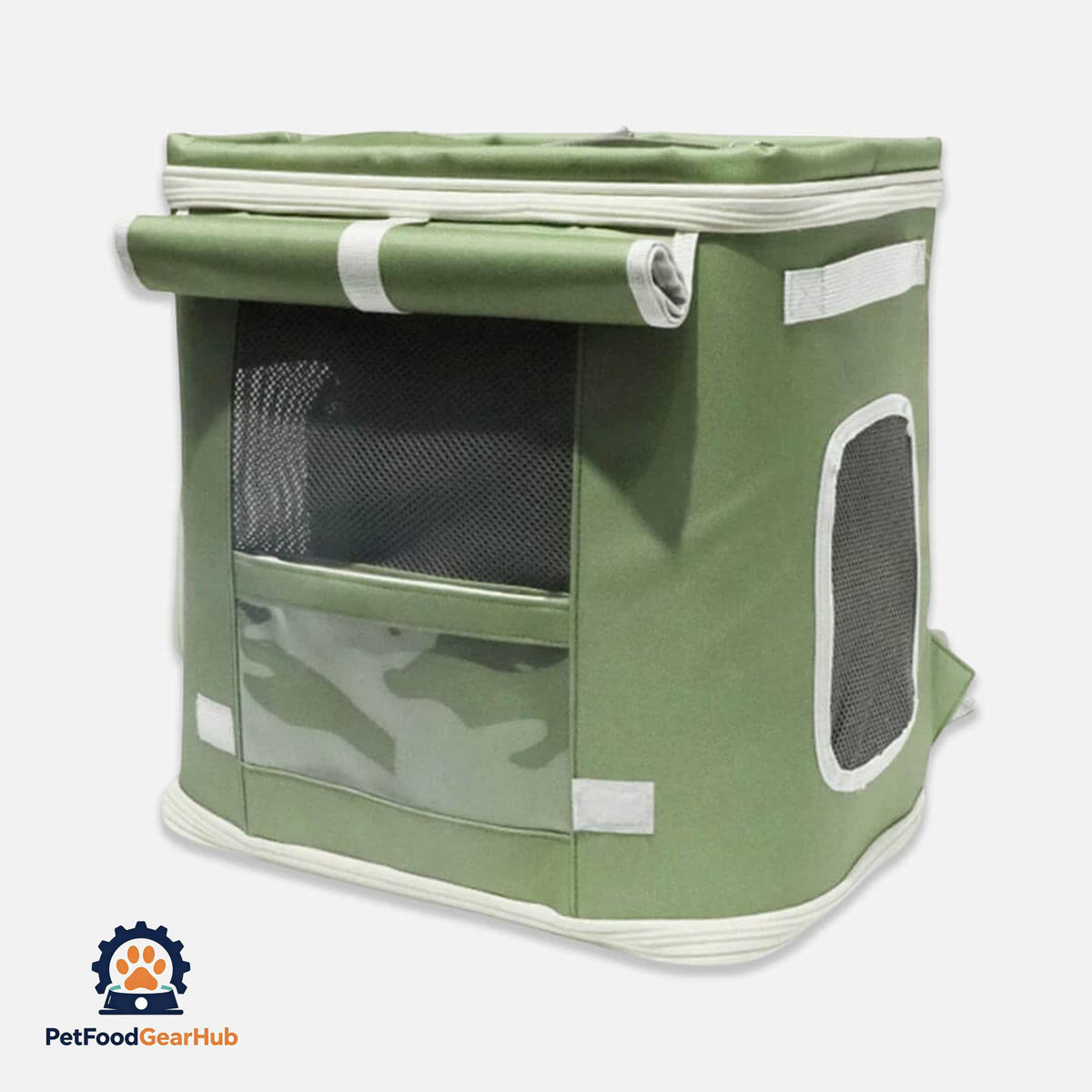 Noma Cat Backpack in Sage Green | PetFoodGearHub