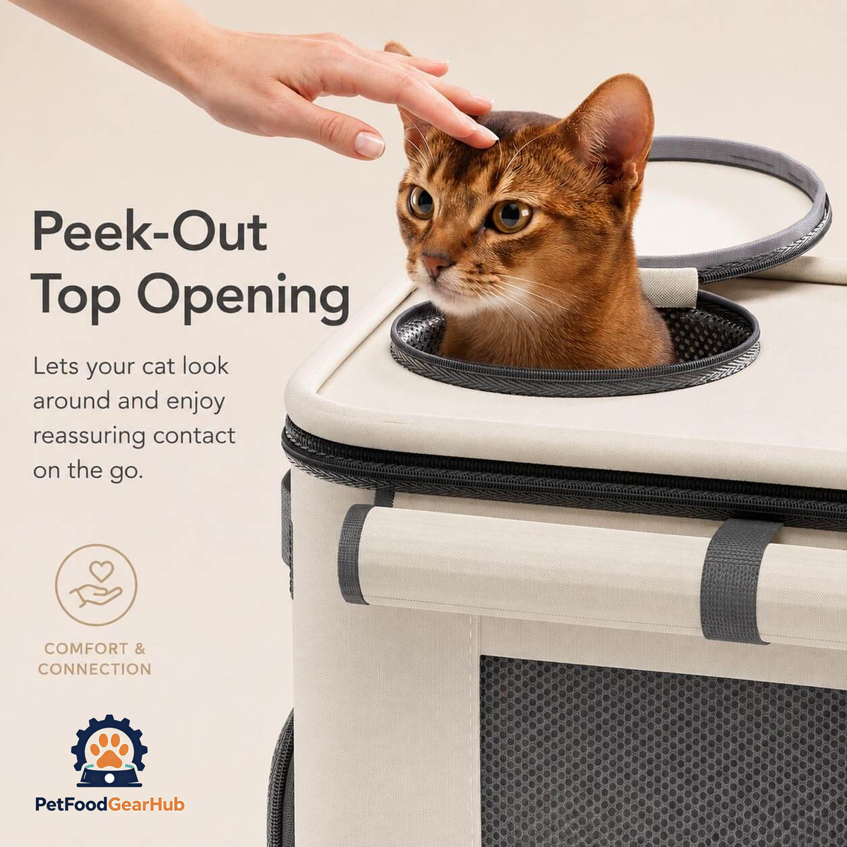 Noma Cat Backpack with Peek-Out Top Opening | PetFoodGearHub