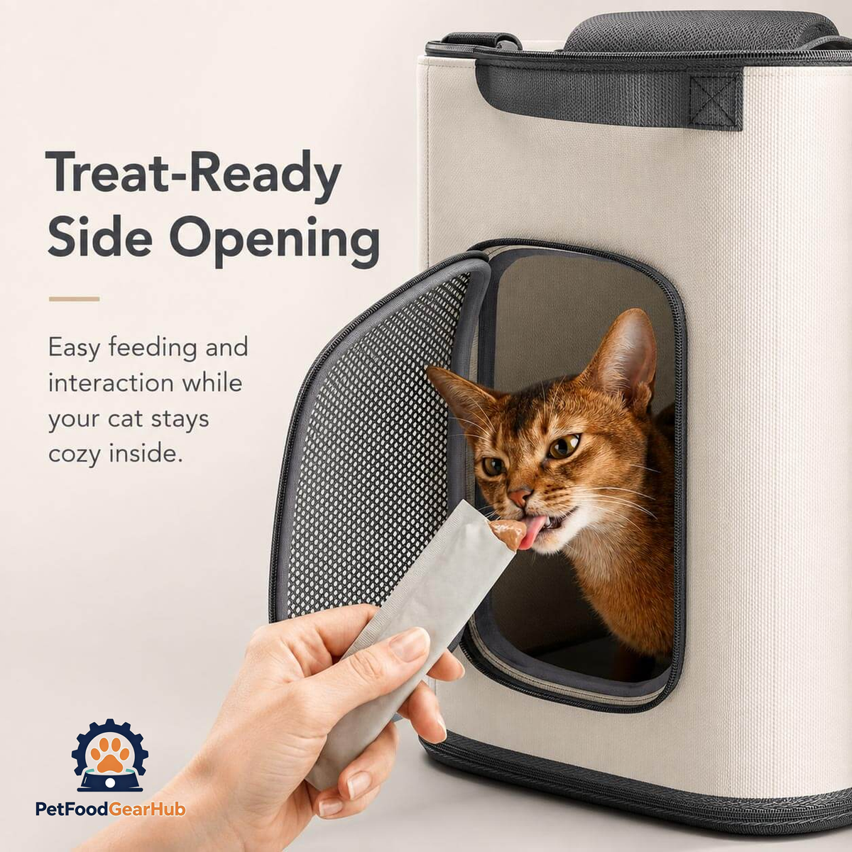Noma Cat Backpack with Side Access Door for Cats | PetFoodGearHub
