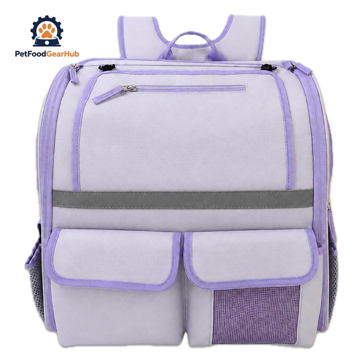 Lavender Cat Backpack Carrier for Large Cats | PetFoodGearHub