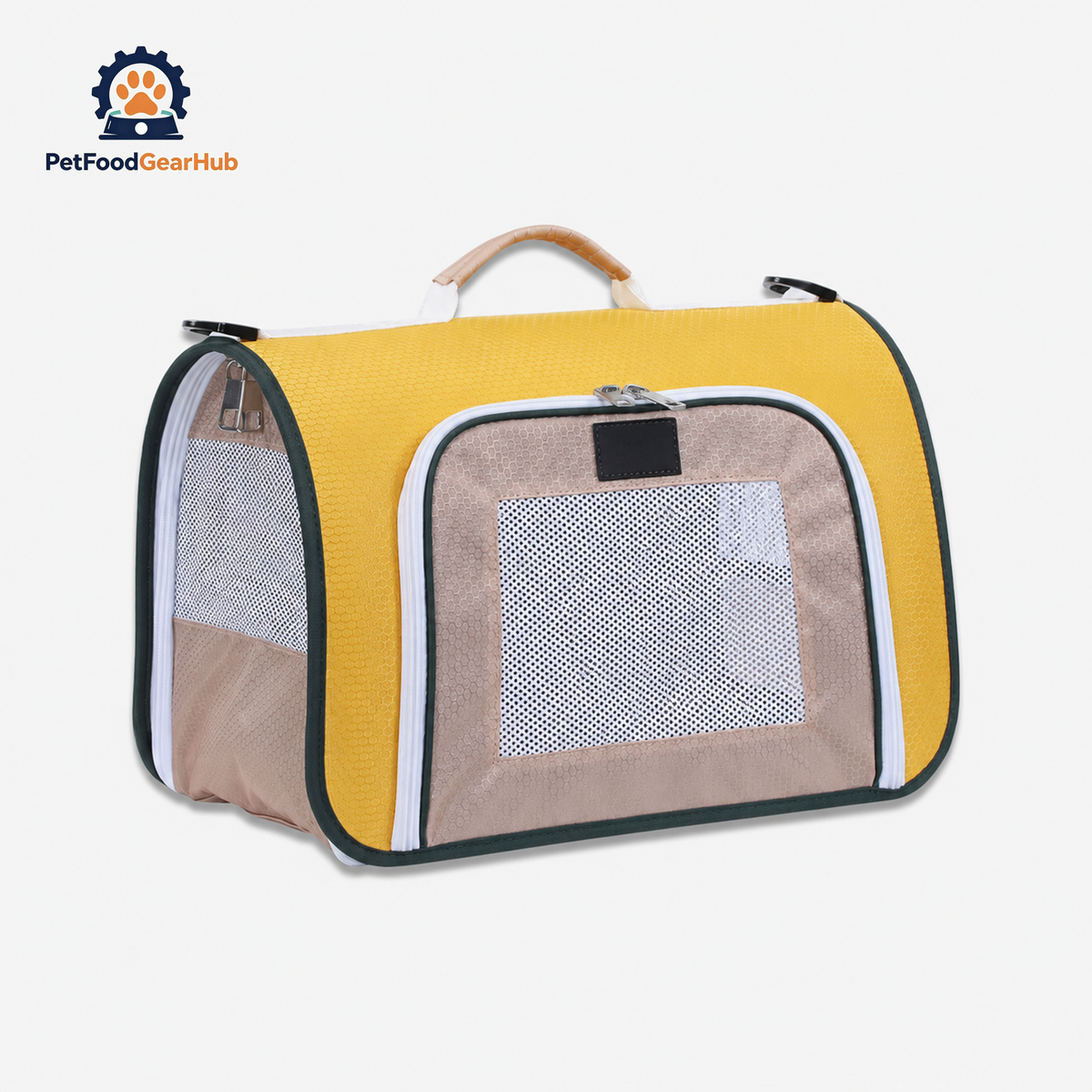 Yellow Lightweight airline-oriented Travel Cat Carrier | PetFoodGearHub