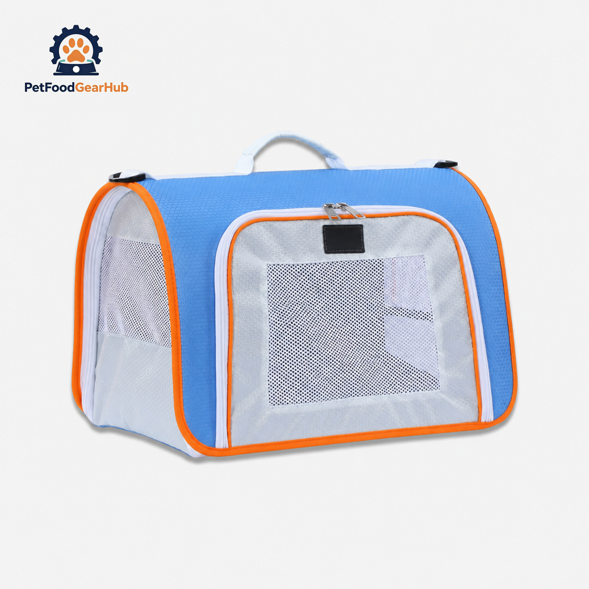 Blue Lightweight airline-oriented Travel Cat Carrier | PetFoodGearHub