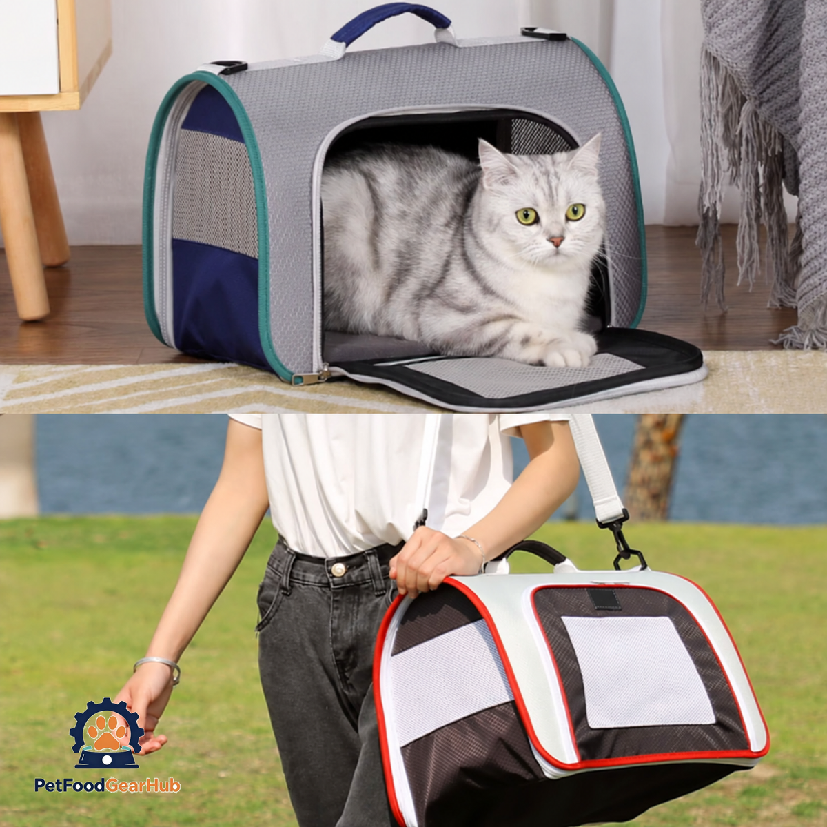A4Pet Lightweight Travel Cat Carrier | PetFoodGearHub