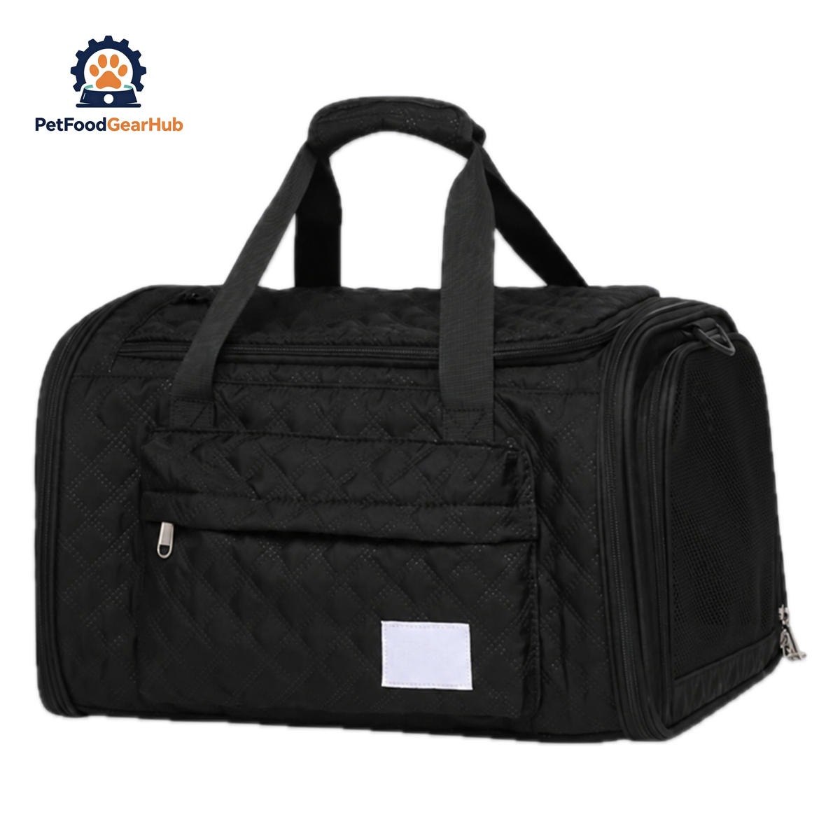 Black airline-oriented Cat Carrier for Travel | PetFoodGearHub