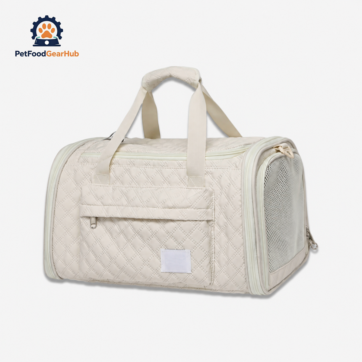 Beige airline-oriented Cat Carrier for Travel | PetFoodGearHub