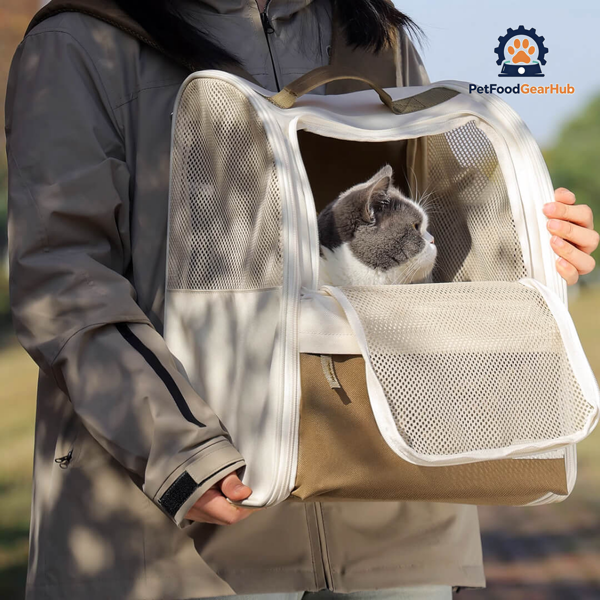 Carrying Cat with Lightweight Cat Backpack | PetFoodGearHub