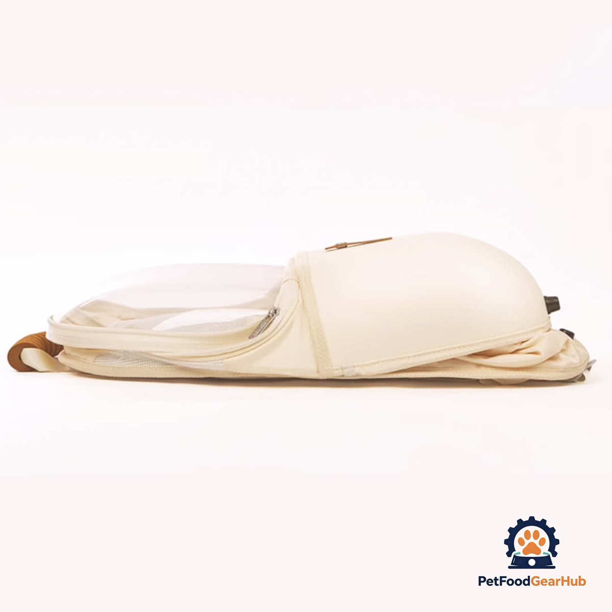 Beige Collapsible Cat Backpack | PetFoodGearHub