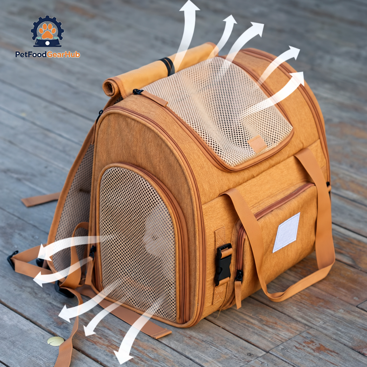 Breathable Mesh of Expandable Cat Backpack | PetFoodGearHub