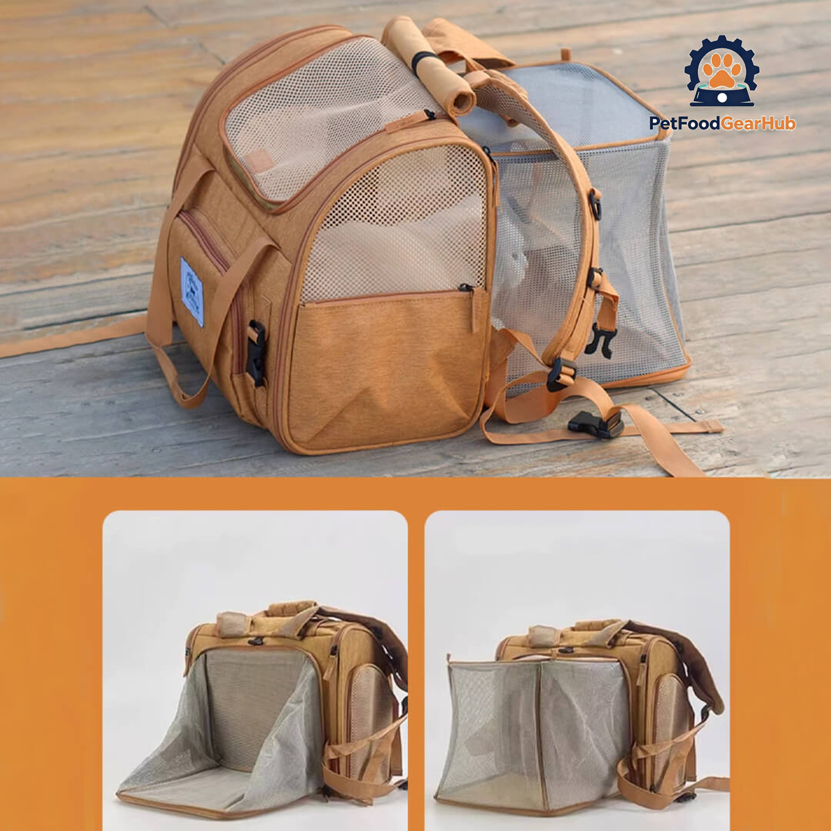 Expandable Tent of Cat Backpack | PetFoodGearHub