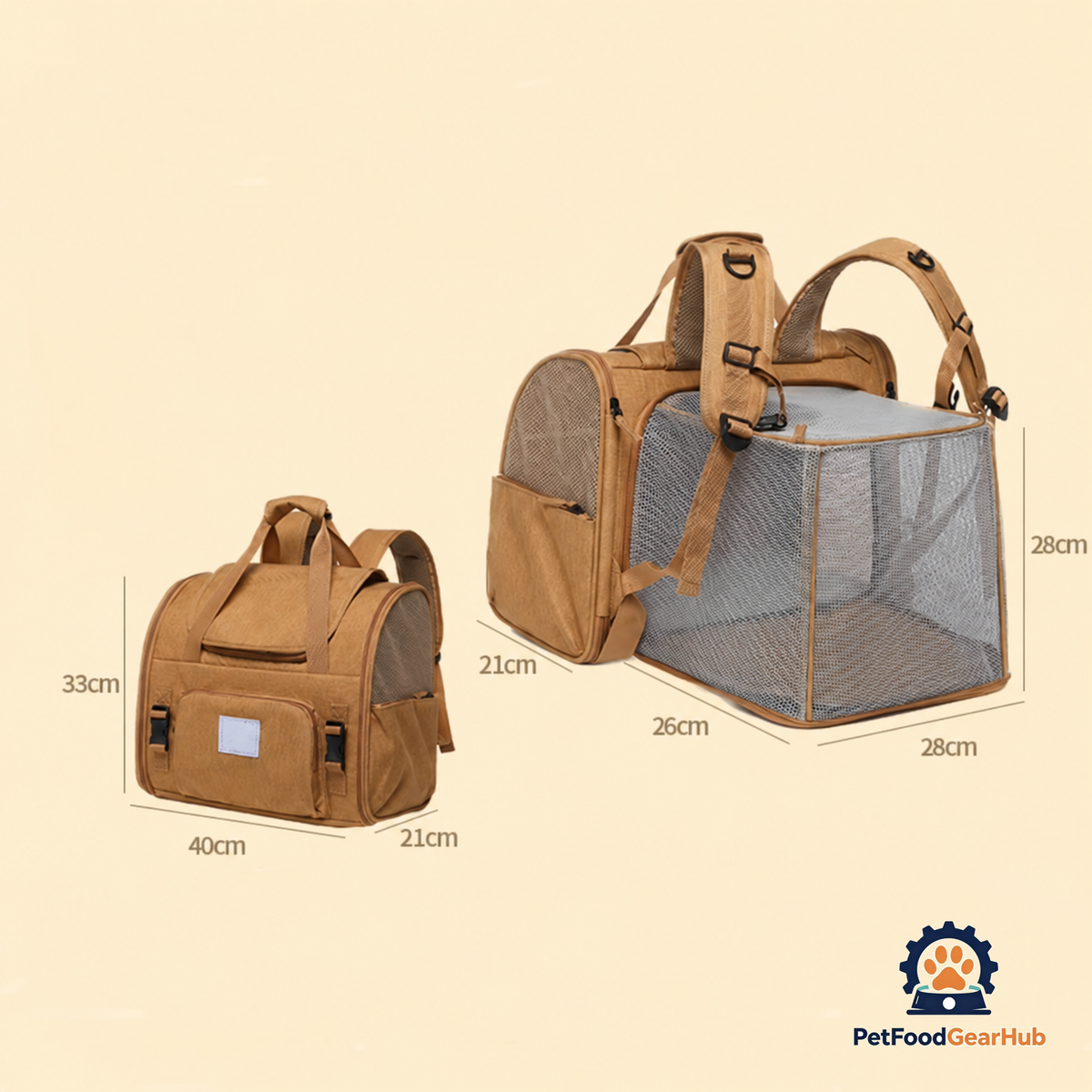 Dimensions of Expandable Cat Backpack | PetFoodGearHub