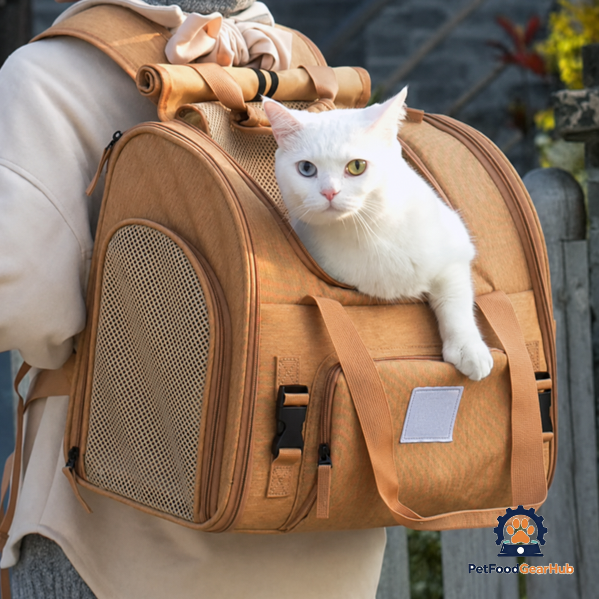 Carrying Cat with Expandable Cat Backpack | PetFoodGearHub