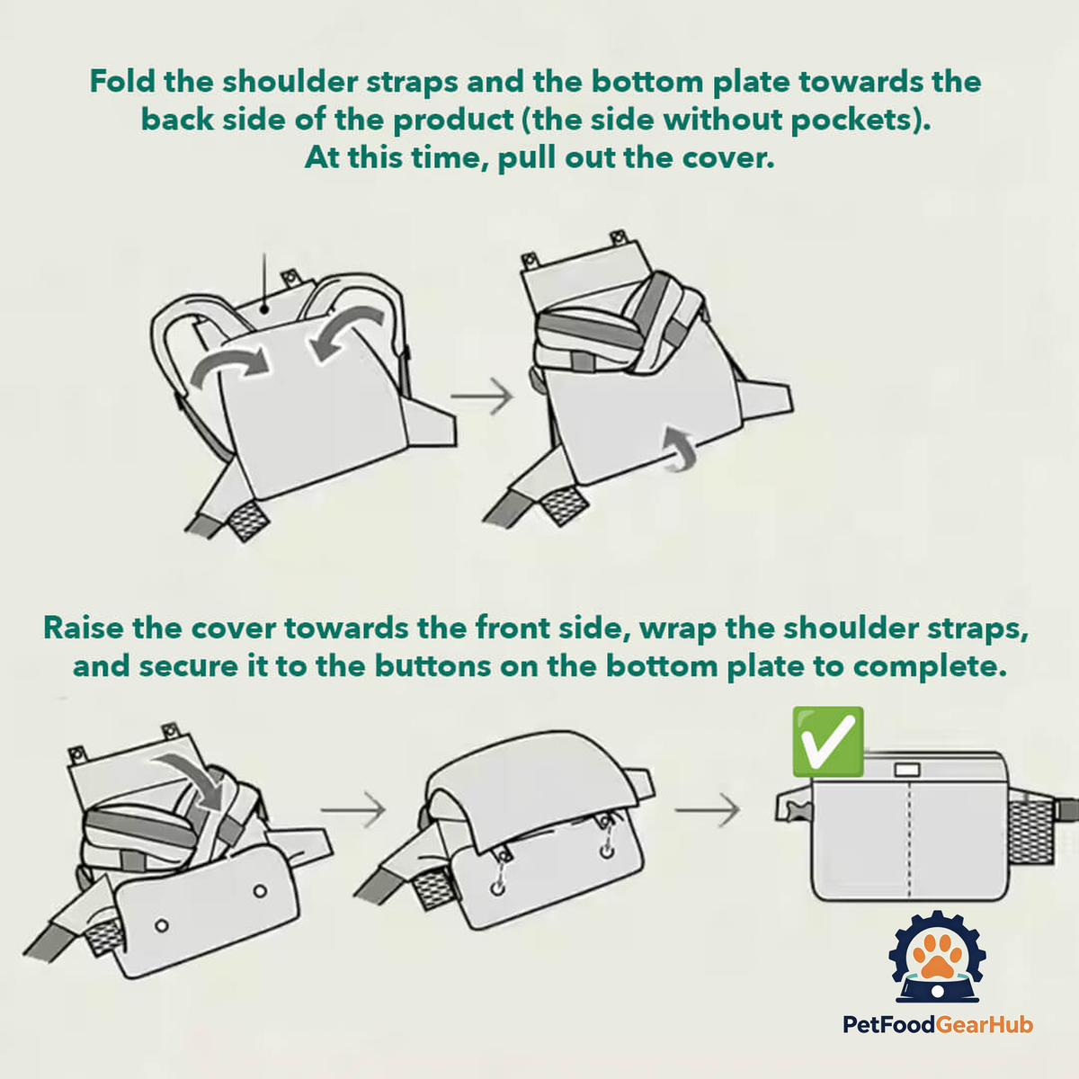 Converting The Cuddle Carrier Backpack To A Waist Pouch | PetFoodGearHub