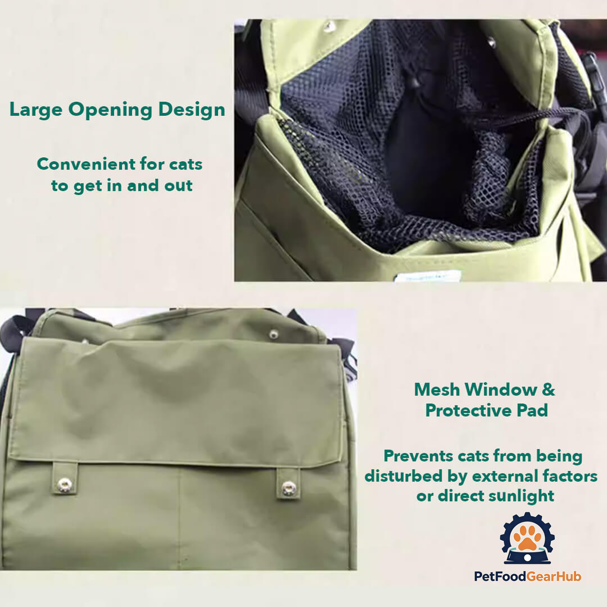 Large Opening Design For Easy Entry And Exit Of The Cuddle Carrier Backpack | PetFoodGearHub