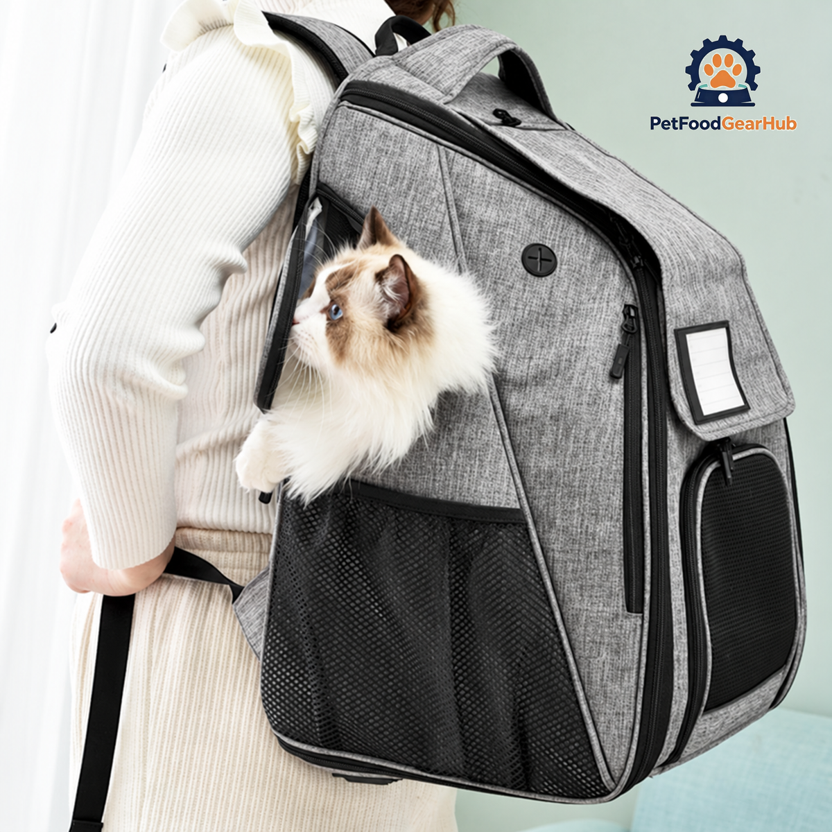 Urban Wanderer Cat Backpack for Carrying Cat | Carrying Cat in Backpack | PetFoodGearHub