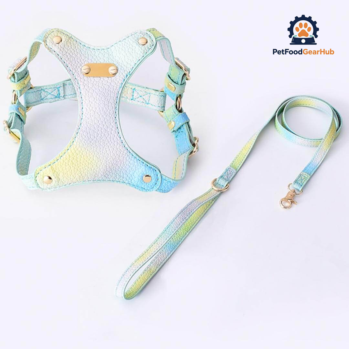 Blue Gradient Cat Harness and Leash Set | PetFoodGearHub