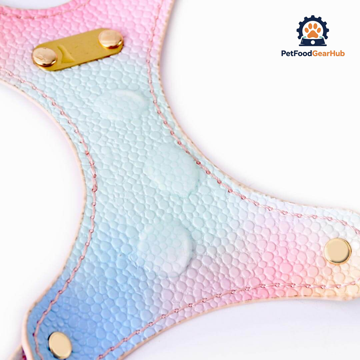 Water Repellent Leather Cat Harness | Pink Luxury Lightweight Cat Harness | PetFoodGearHub