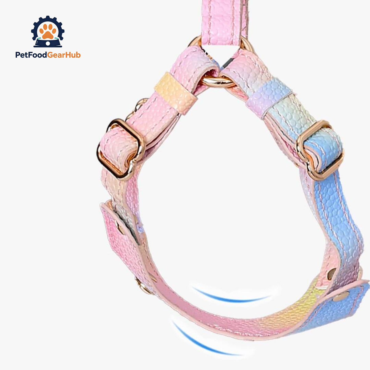 Aurora Vegan Leather Cat Harness & Leash | Pink Luxury Lightweight Cat Harness | PetFoodGearHub