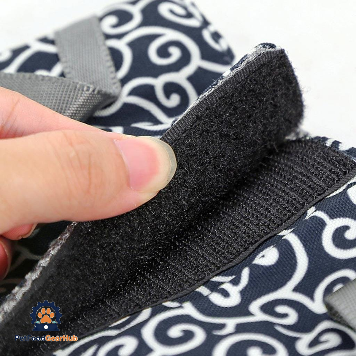 Breathable Mesh Material and Velcro of Fuku Cat Harness | PetFoodGearHub