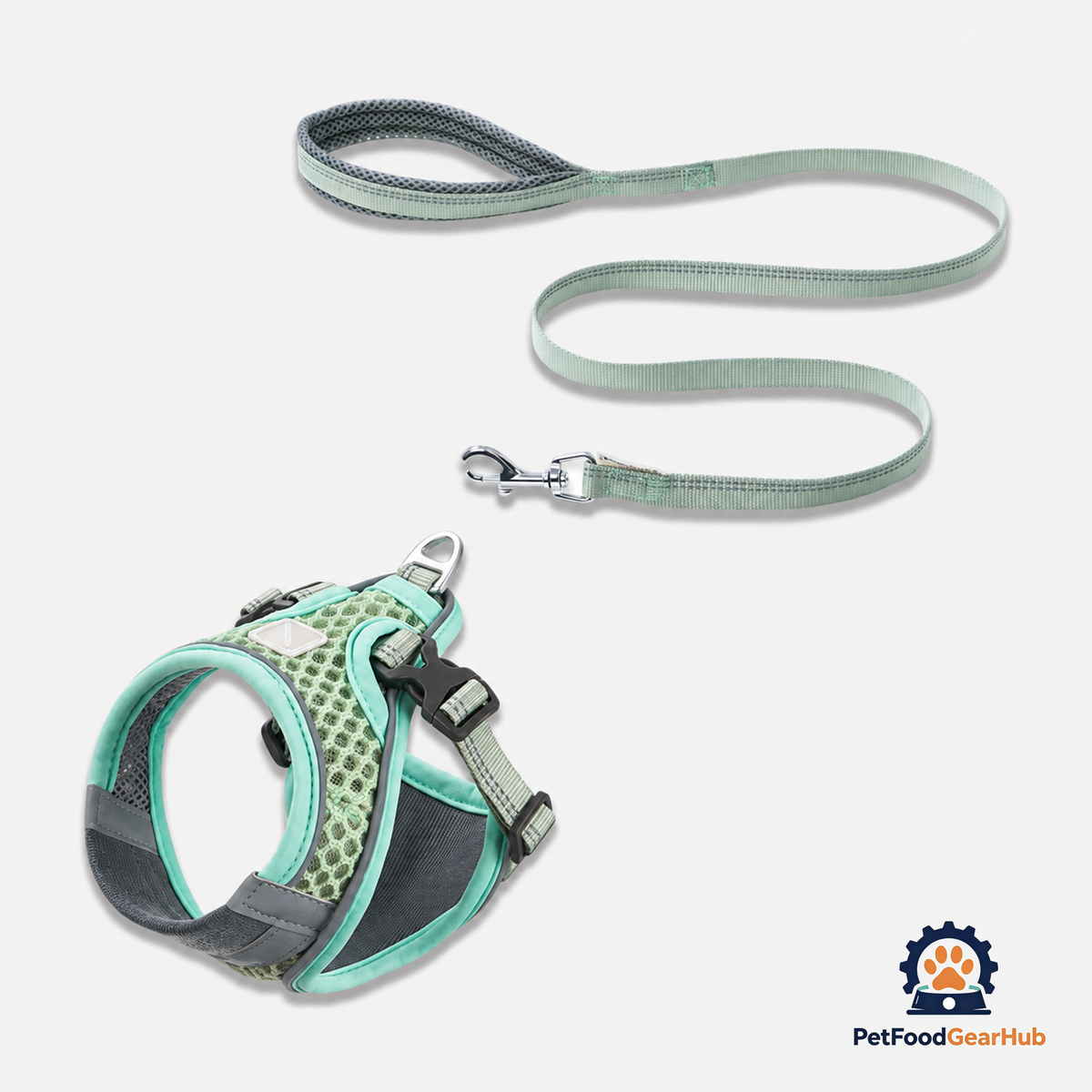 Mint Mesh Vest Cat Harness & Leash Set | PetFoodGearHub