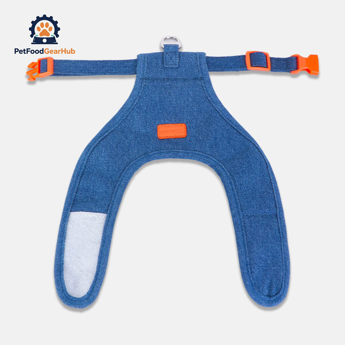 PetFoodGearHub Indigo Cat Harness & Leash Set | Denim Harness for Cats & Kittens | PetFoodGearHub