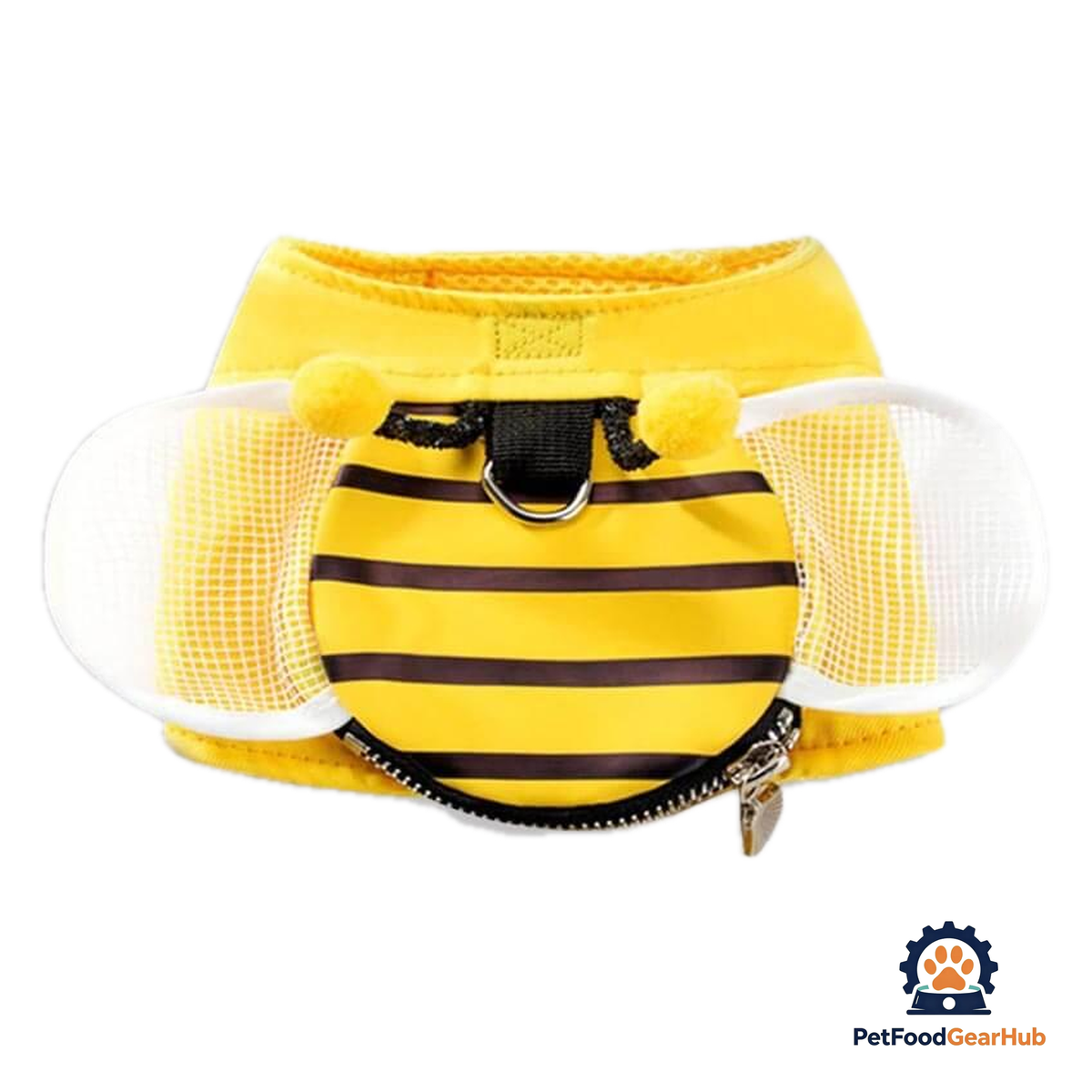 Honeybee Cat Harness & Leash Set in Yellow with Bumblebee Design | PetFoodGearHub