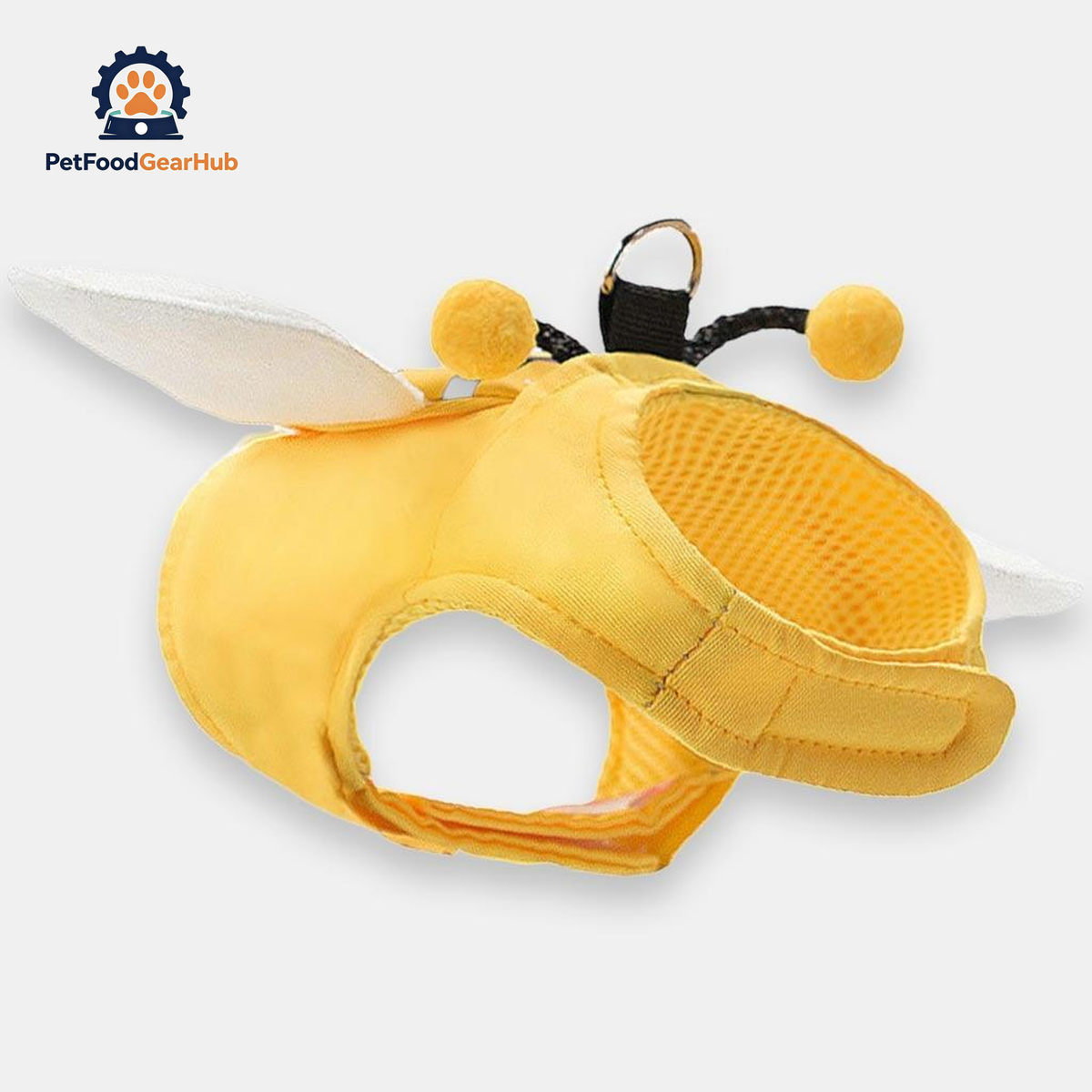 Honeybee Cat Harness with Wings and Antennae Details | PetFoodGearHub